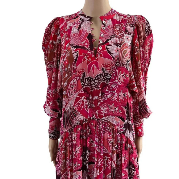 Chufy Maiah Pink Floral Maxi Dress - Picture 3 of 7